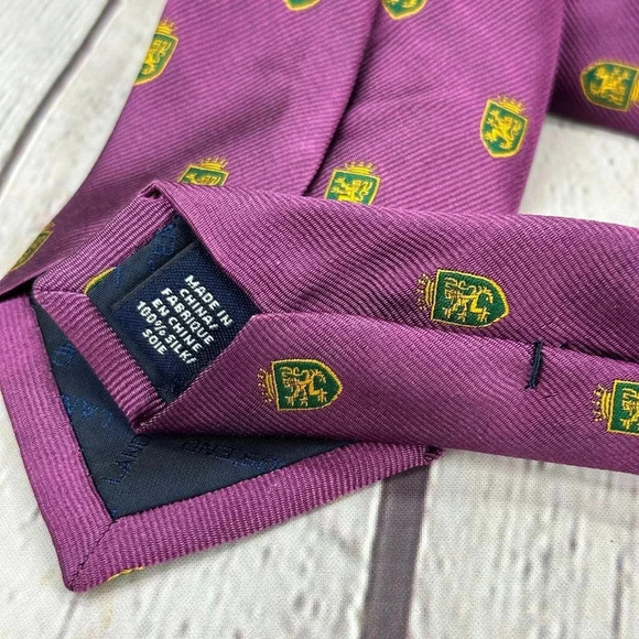 lands' end silk purple Tie - Picture 5 of 5